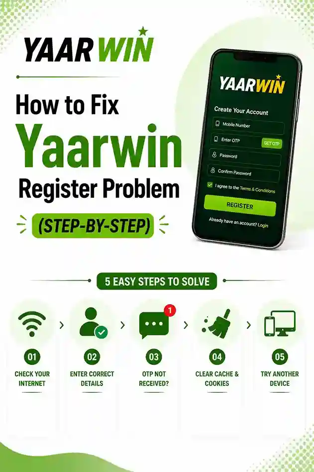 How to Fix Yaarwin Register Problem (Step-by-Step)
